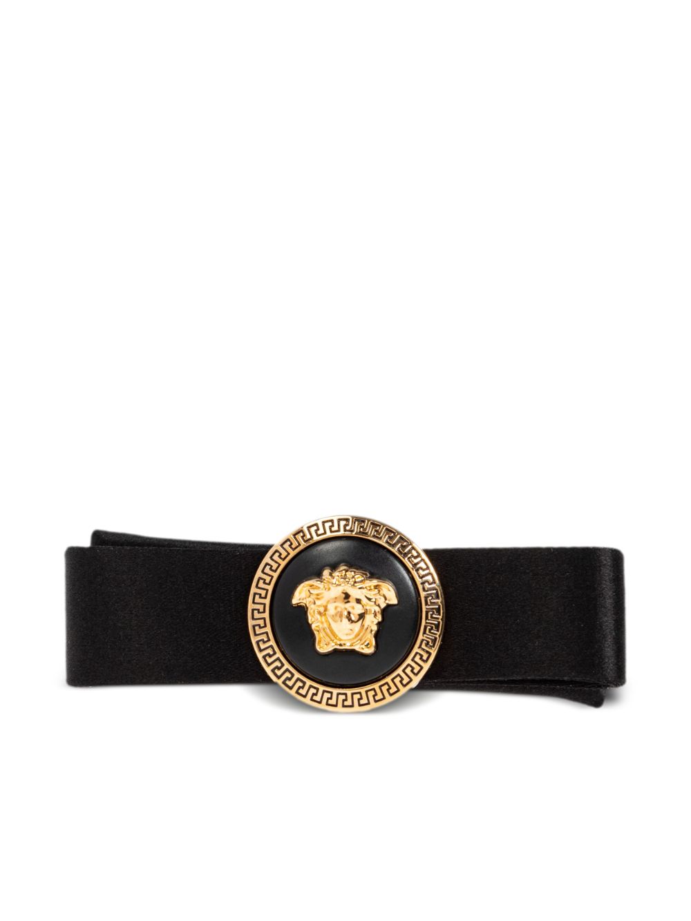 Versace Gianni Ribbon hair clip - Black von Versace