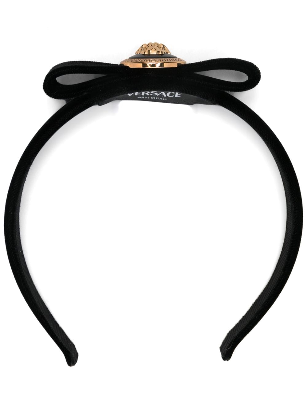 Versace Gianni Ribbon headband - Black von Versace