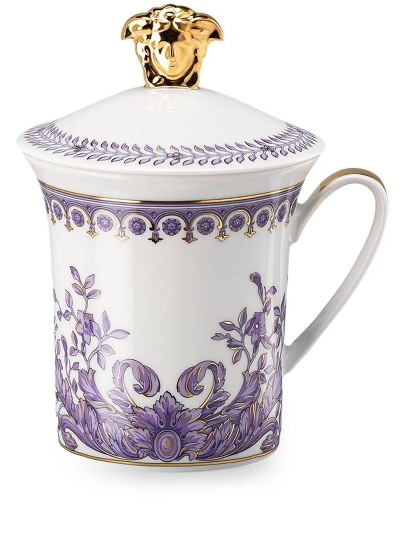 Versace Grand Divertissement porcelain lid mug - Neutrals von Versace