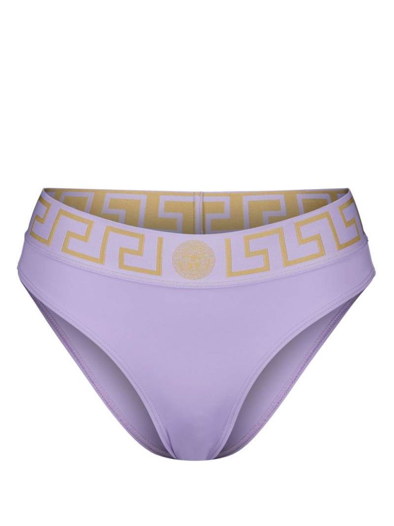 Versace Greca Border bikini bottoms - Purple von Versace