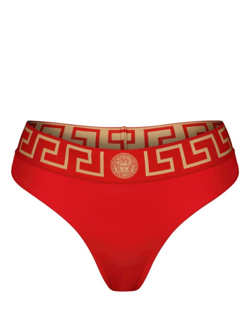 Versace Greca Border bikini bottoms - Red von Versace