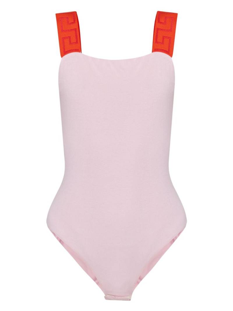 Versace Greca Border bodysuit - Pink von Versace