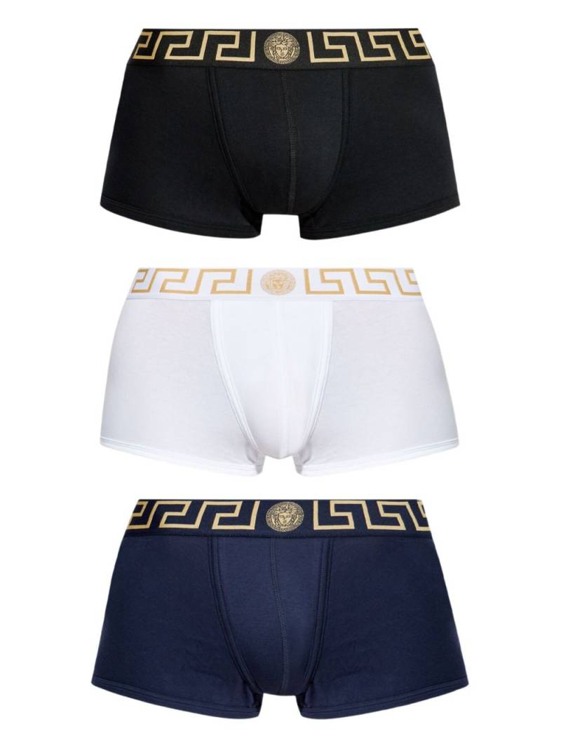 Versace Greca Border boxers (pack of three) - White von Versace