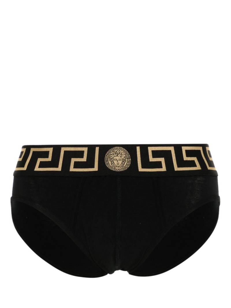 Versace Greca Border briefs - Black von Versace