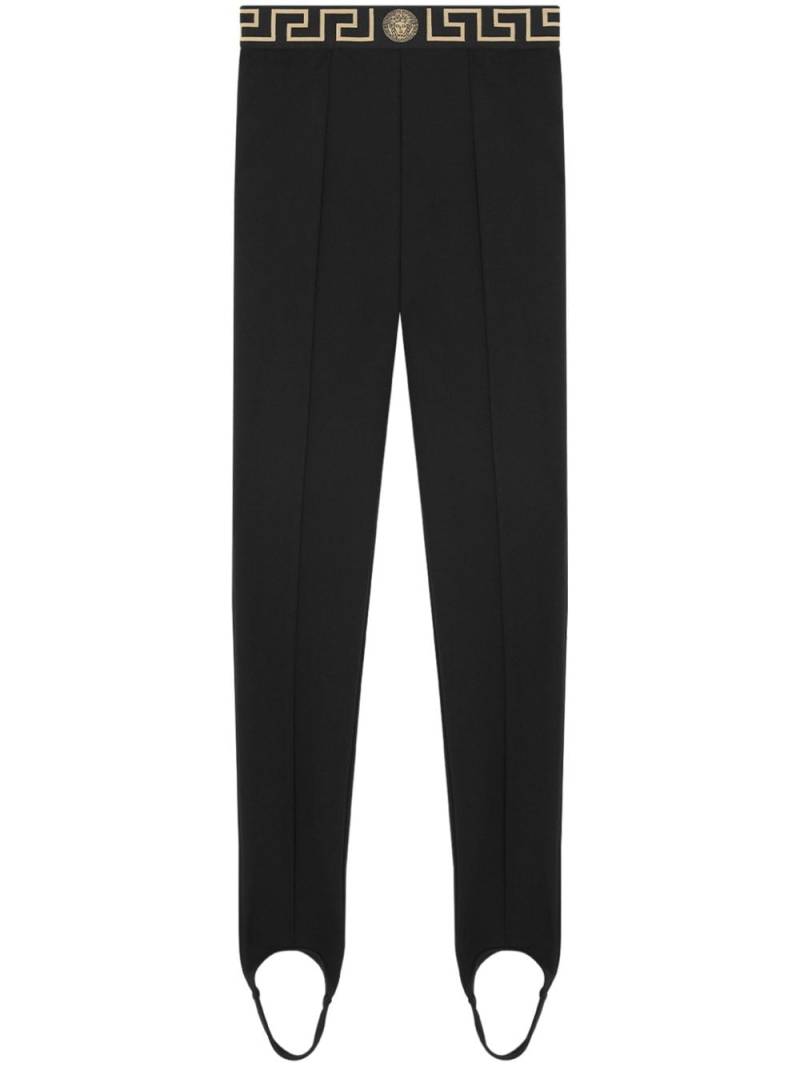 Versace Greca Border stirrup leggings - Black von Versace