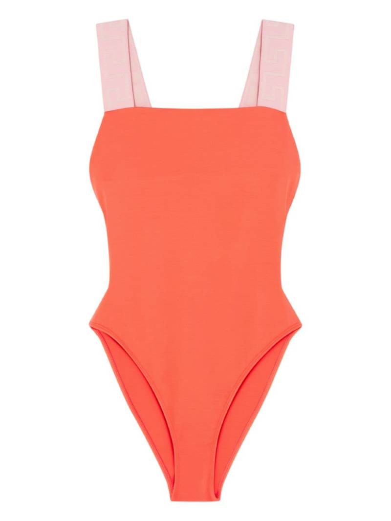 Versace Greca Border one-piece swimsuit - Pink von Versace