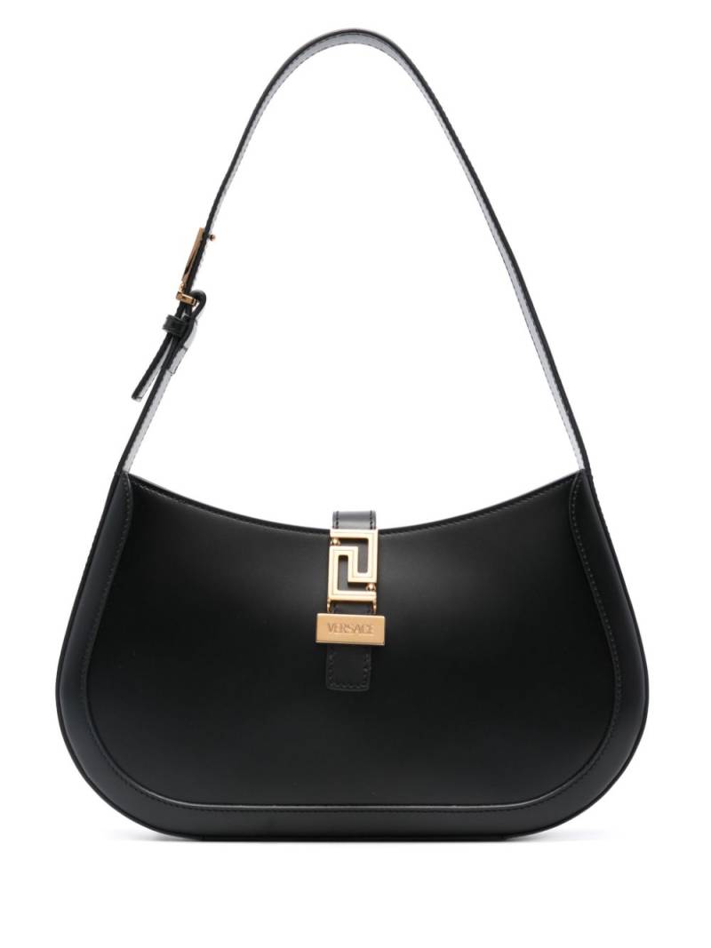 Versace Greca Goddess leather shoulder bag - Black von Versace