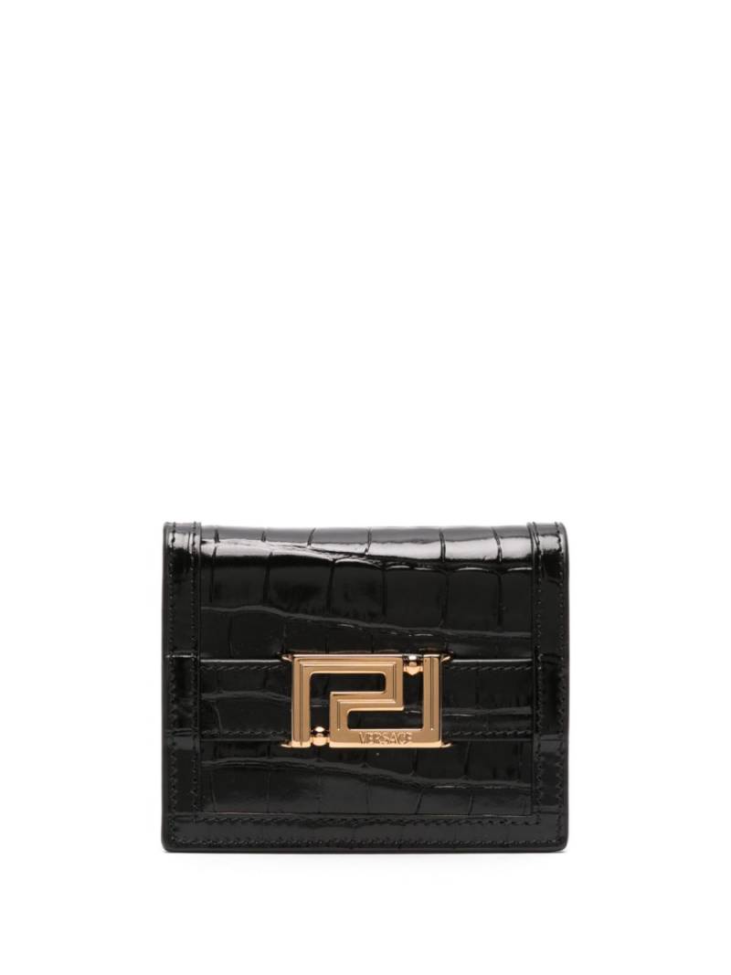 Versace Greca Goddess bi-fold wallet - Black von Versace