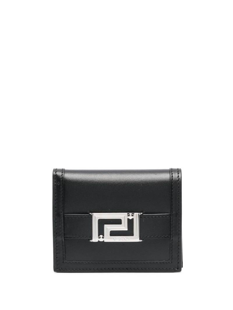 Versace Greca Goddess bifold wallet - Black von Versace