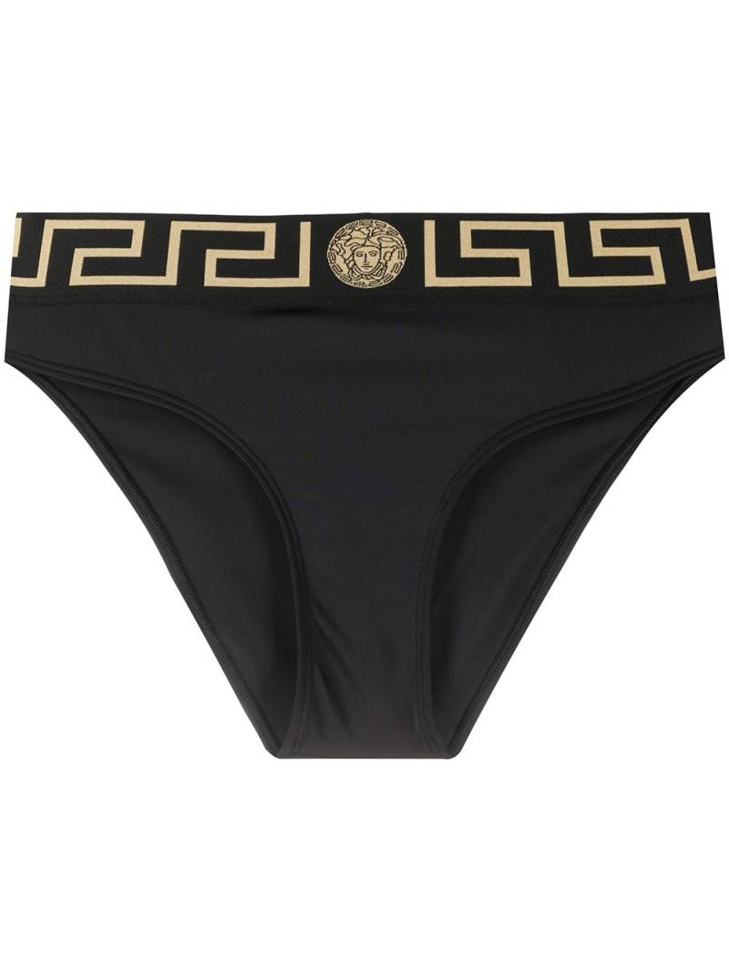 Versace Greca Border bikini bottoms - Black von Versace