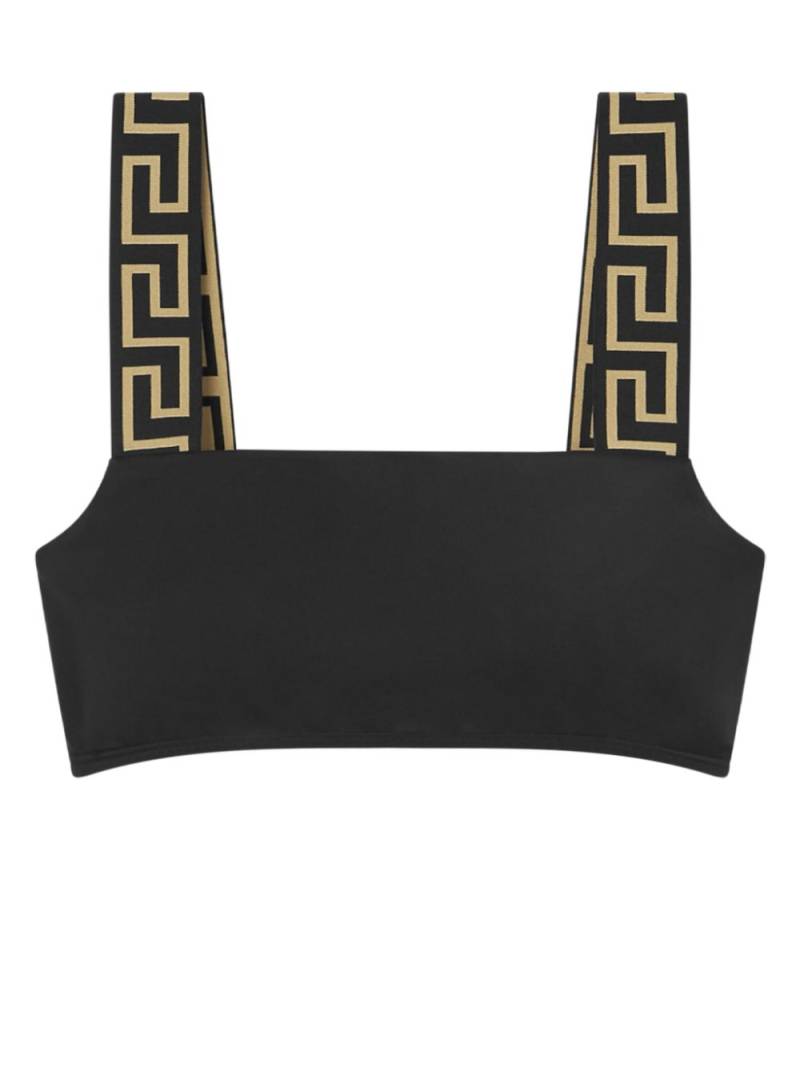 Versace Greca bikini top - Black von Versace