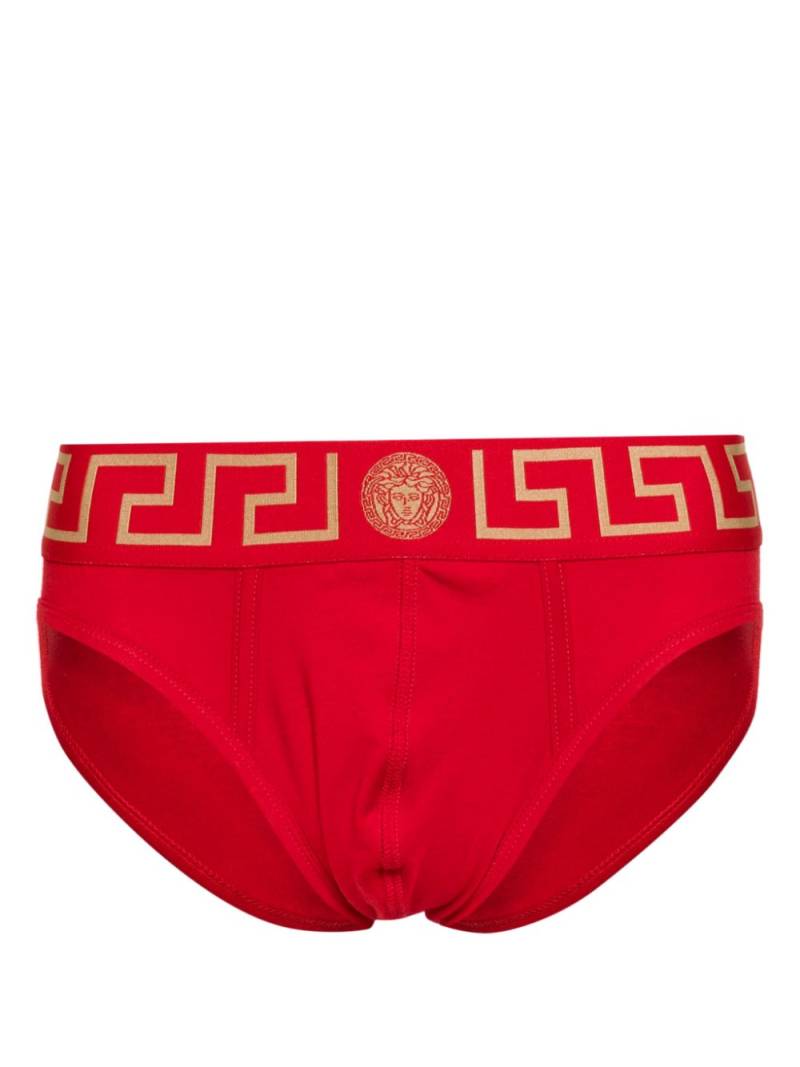 Versace Greca Border briefs - Red von Versace