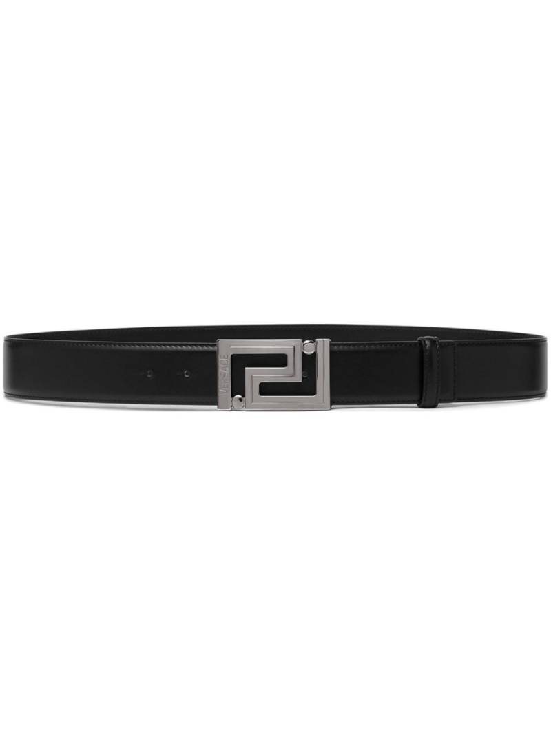 Versace Greca leather belt - Black von Versace