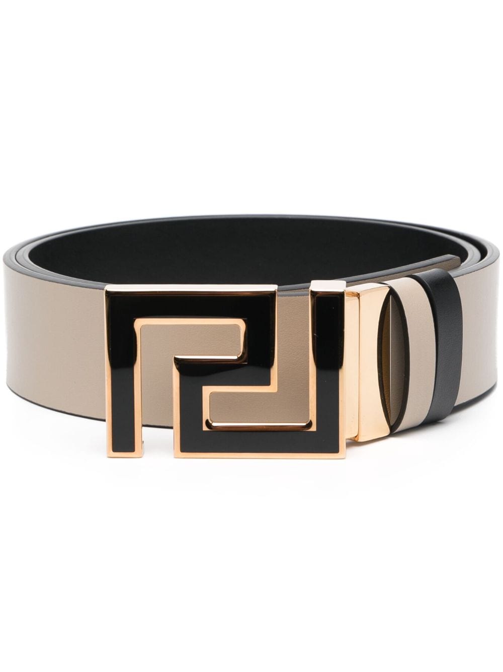 Versace Greca reversible leather belt - Neutrals von Versace