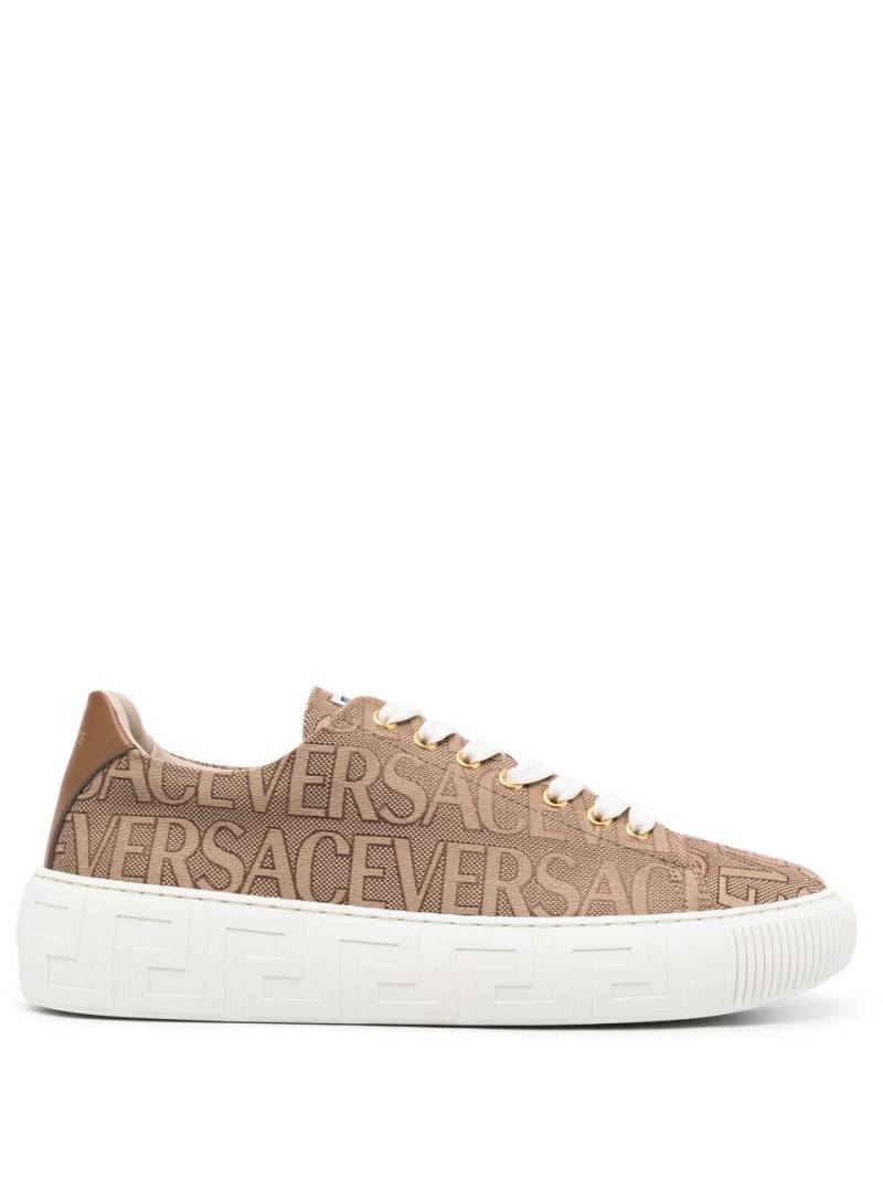 Versace Versace Allover Greca sneakers - Neutrals von Versace