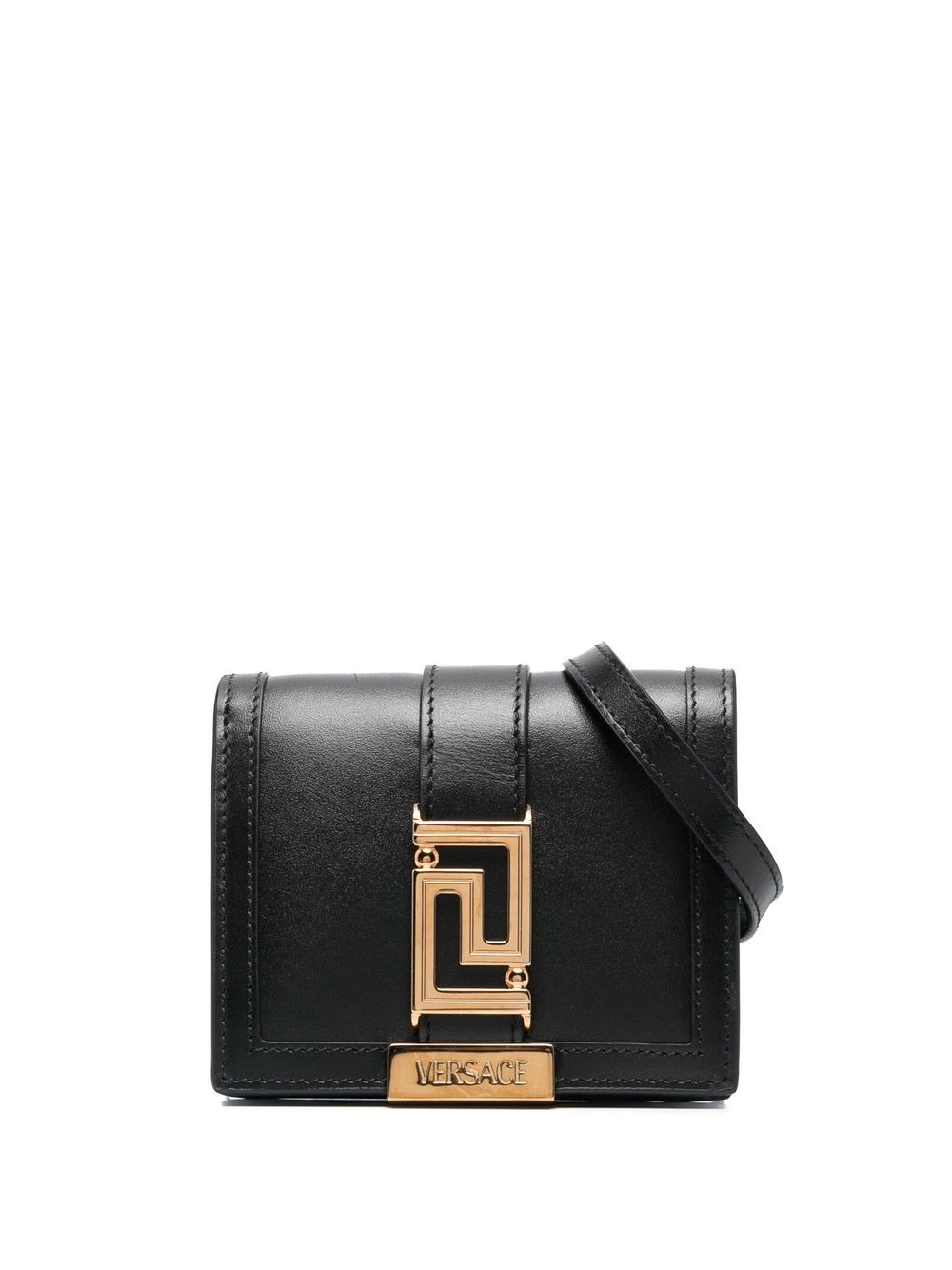 Versace Greca Goddess chain wallet - Black von Versace