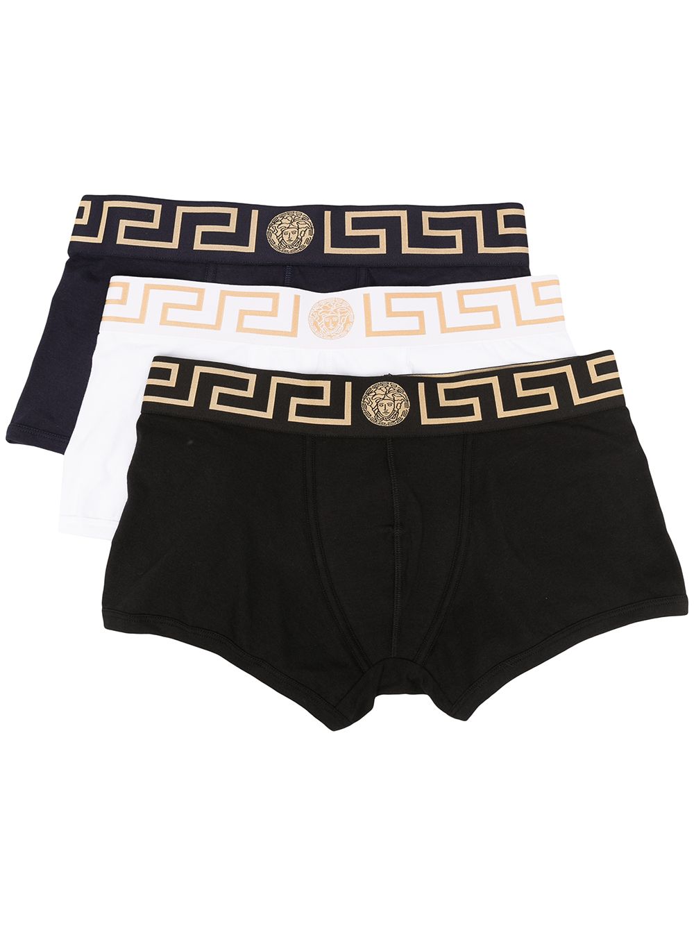 Versace Greca-waistband boxers - Black von Versace