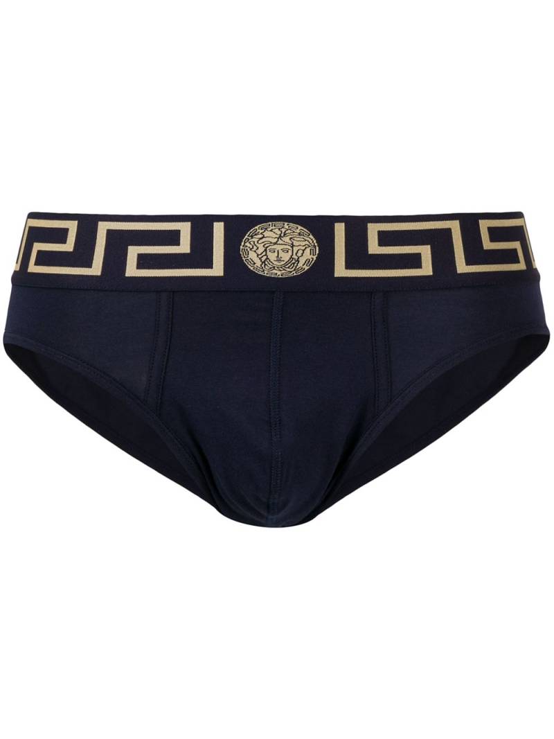 Versace Greca Border briefs - Blue von Versace