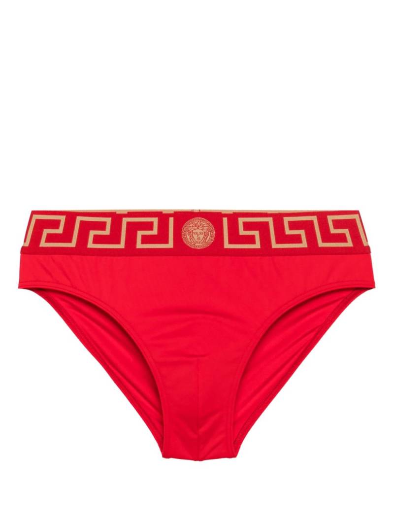 Versace Greca Border swim briefs - Red von Versace