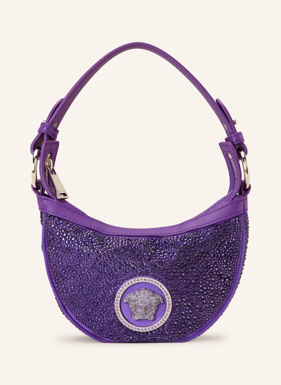 Versace Handtasche Mit Schmucksteinen lila Versace Handtasche Mit Schmucksteinen lila von Versace