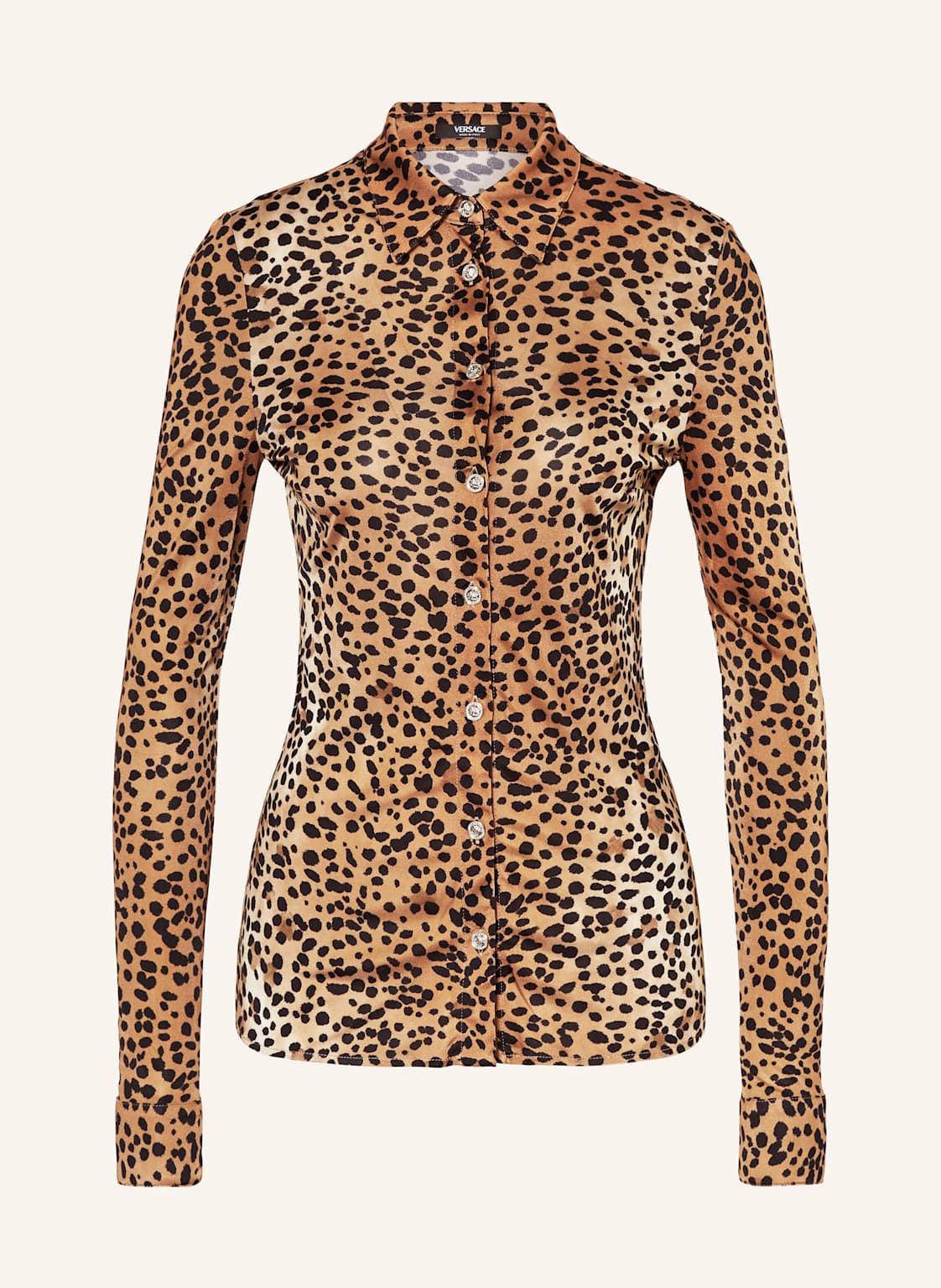 Versace Hemdbluse Aus Satin braun Versace Hemdbluse Aus Satin braun von Versace