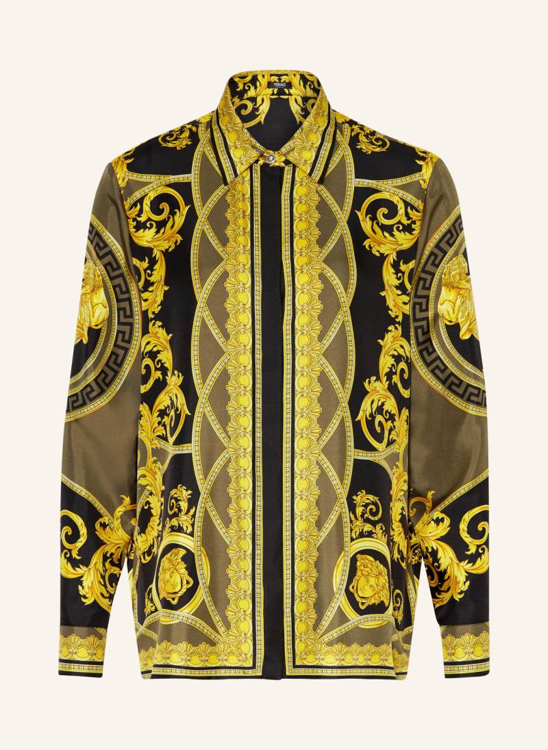 Versace Hemdbluse Aus Seide gelb von Versace