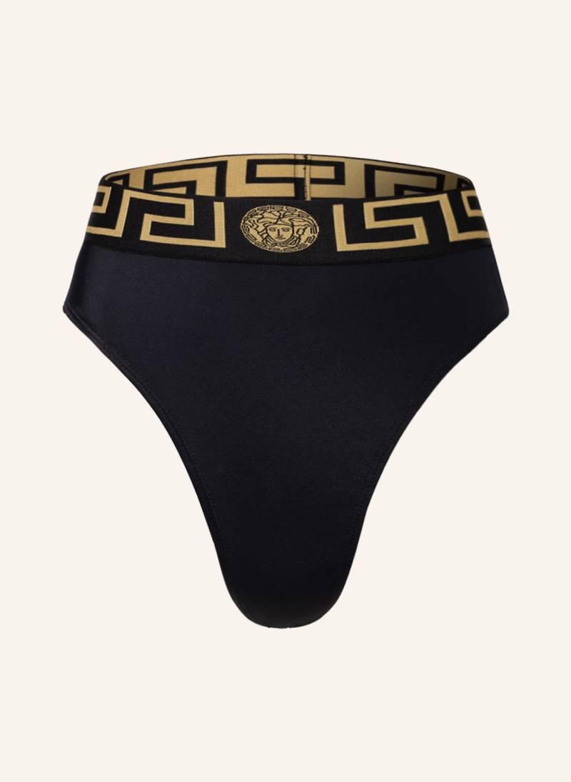 Versace High-Waist-Bikini-Hose schwarz von Versace