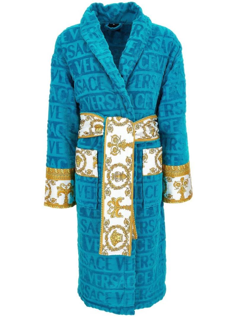 Versace I Love Baroque bathrobe - Blue von Versace