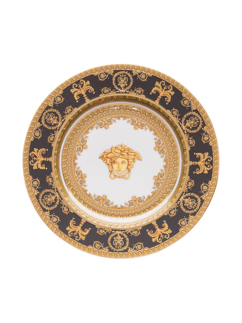 Versace I Love Baroque porcelain dinner plate (18cm) - Yellow von Versace