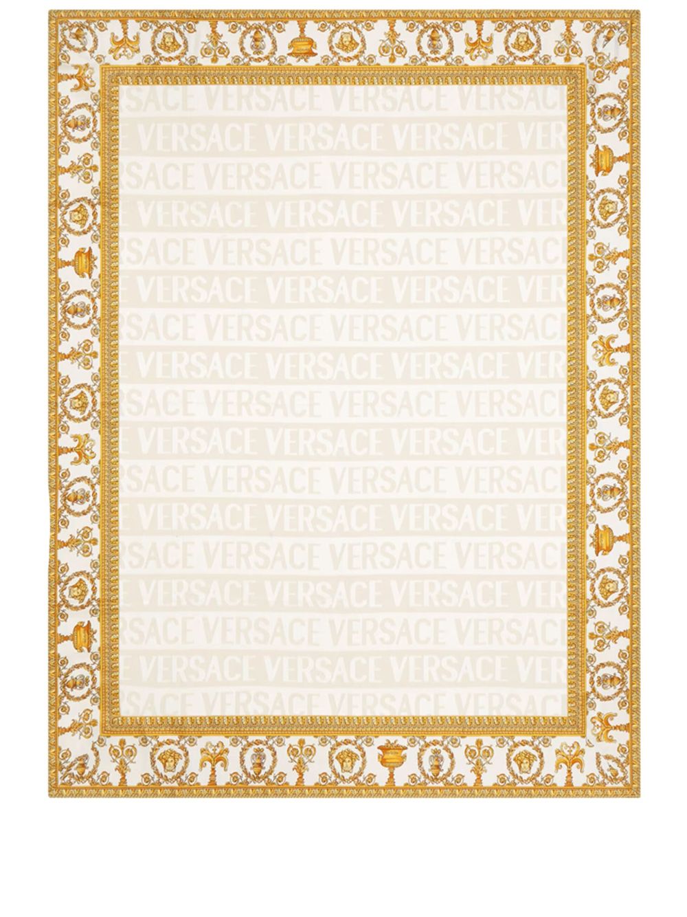 Versace I Love Baroque wool throw - Neutrals von Versace