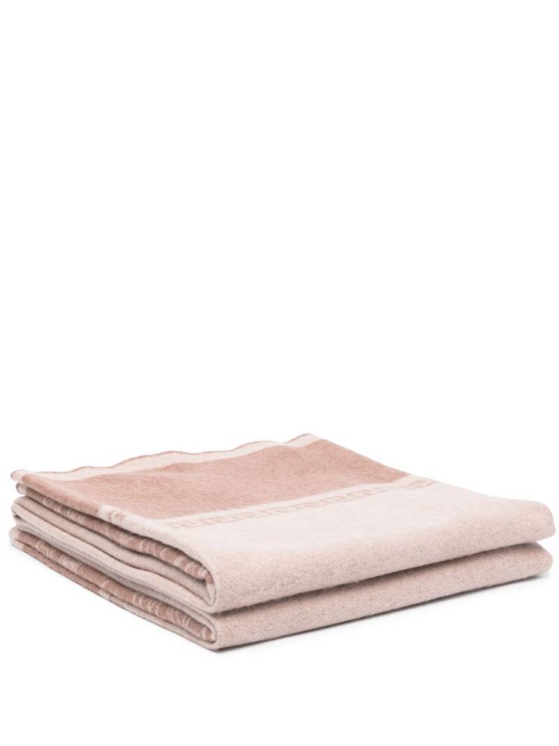 Versace Icon brushed blanket - Brown von Versace