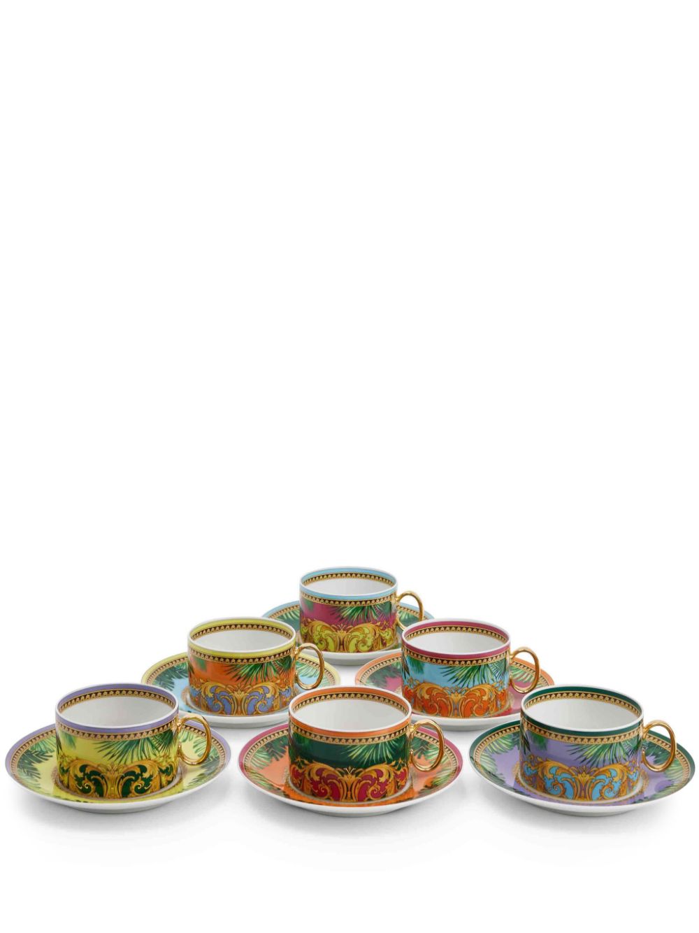 Versace Jungle Animalier tea cup (set of six) - Purple von Versace