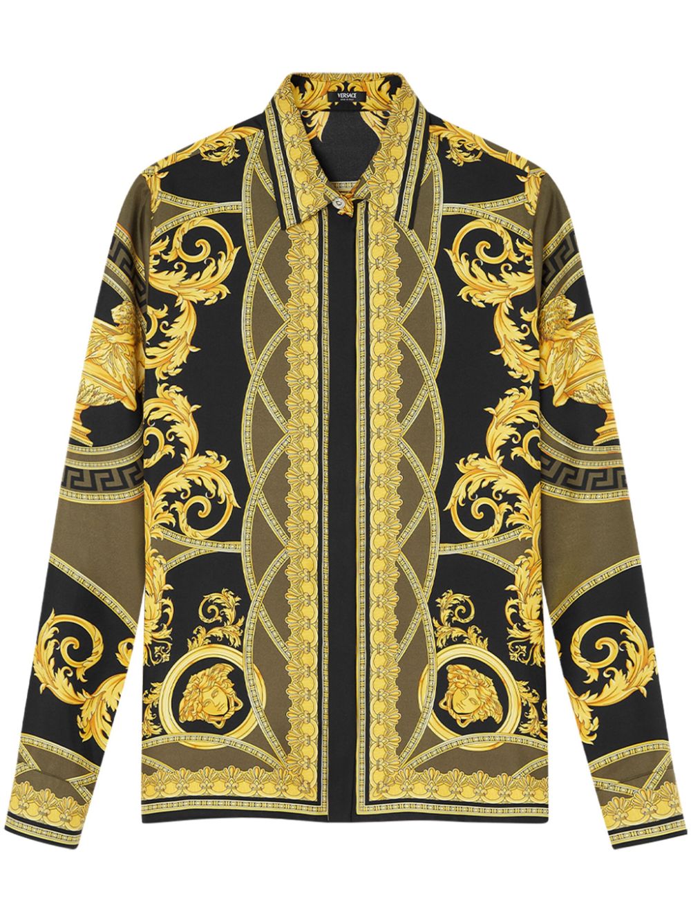 Versace La Coupe des Dieux silk shirt - Yellow von Versace
