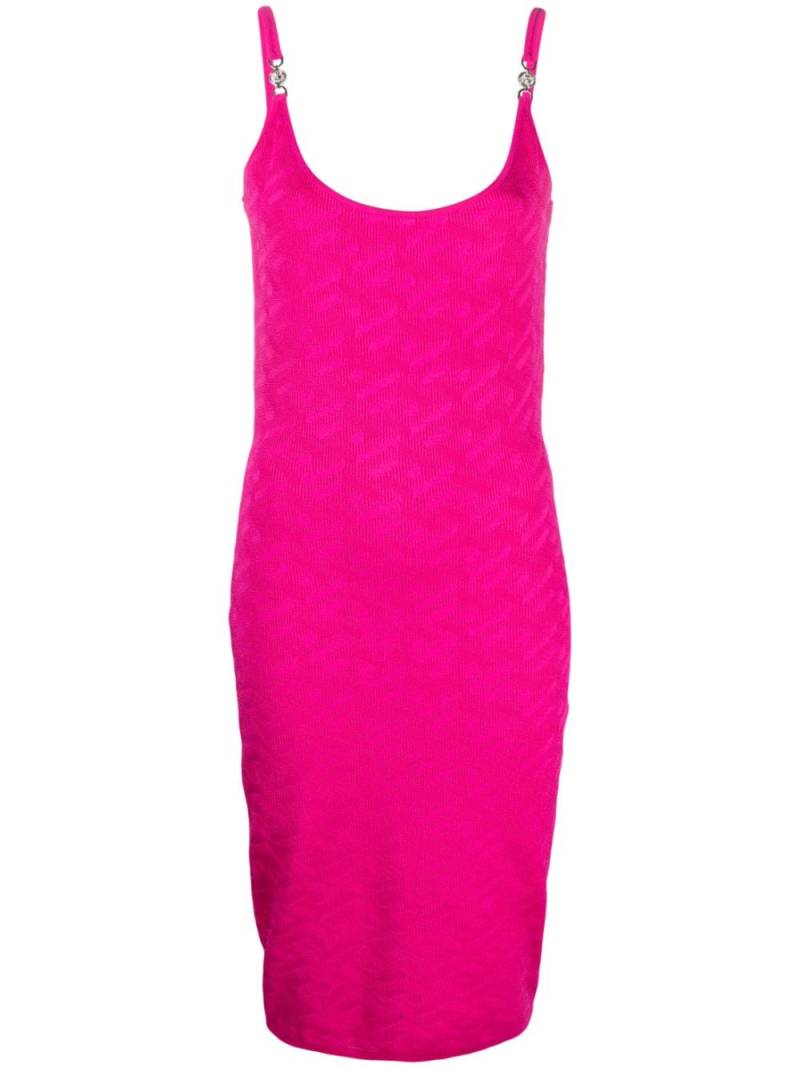 Versace La Greca Medusa '95 knitted midi dress - Pink von Versace