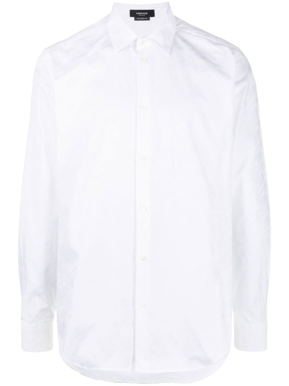 Versace La Greca logo-jacquard shirt - White von Versace