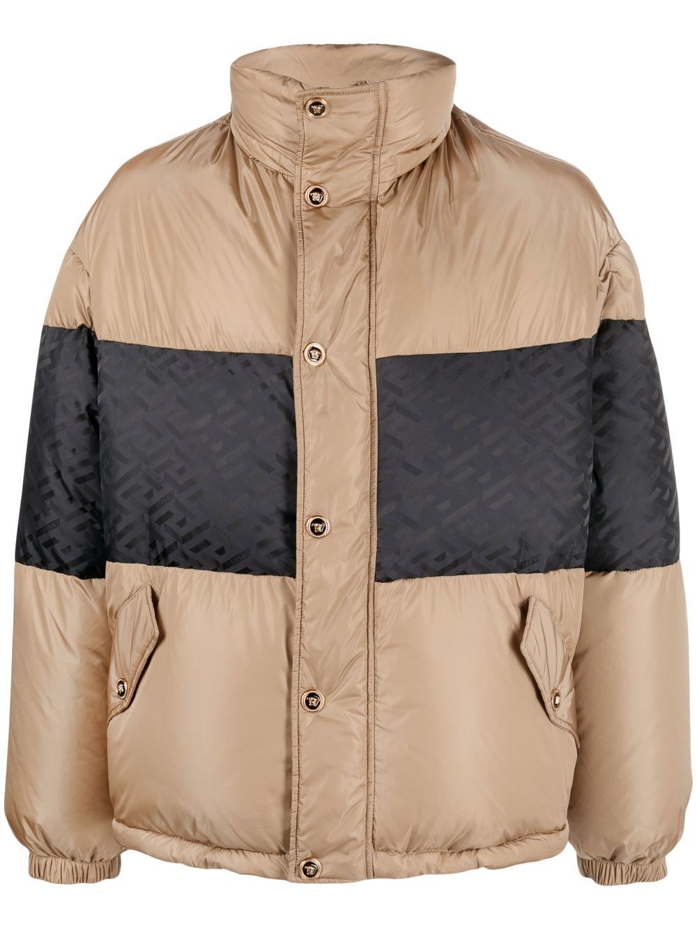 Versace La Greca puffer jacket - Neutrals von Versace