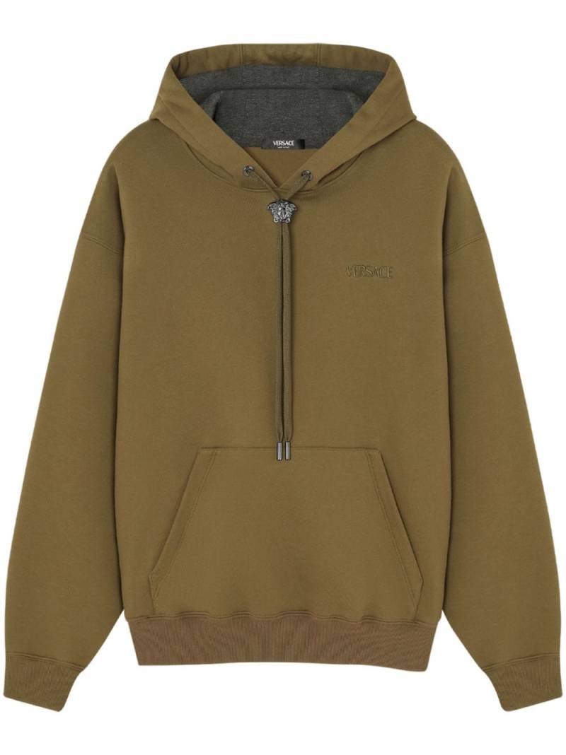 Versace La Medusa cotton hoodie - Green von Versace