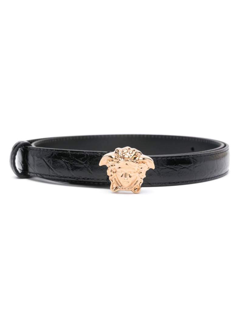 Versace La Medusa leather belt - Black von Versace