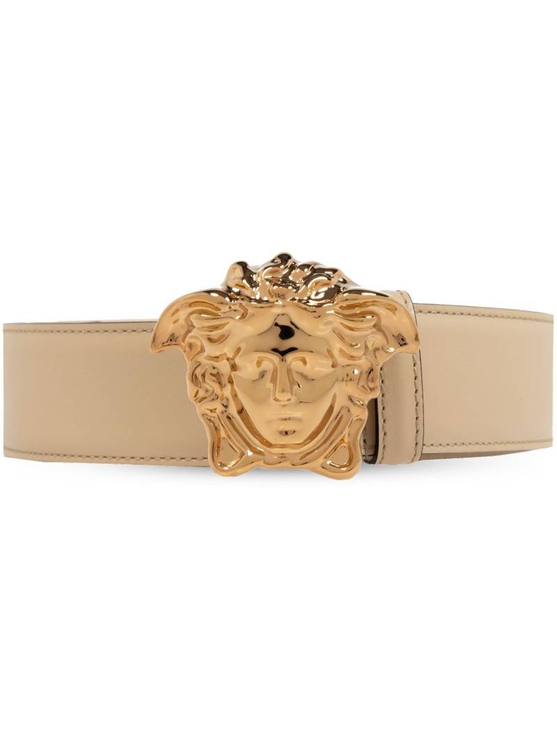 Versace La Medusa leather belt - Neutrals von Versace