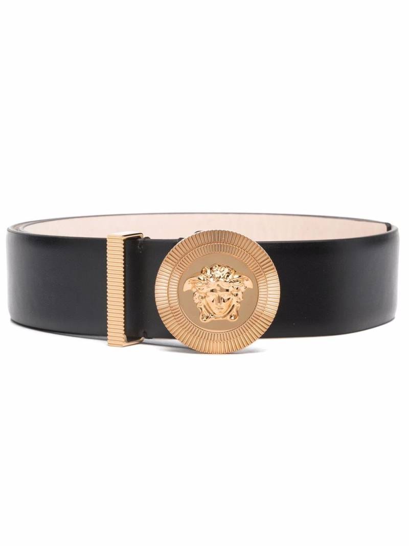 Versace Medusa Biggie leather belt - Black von Versace