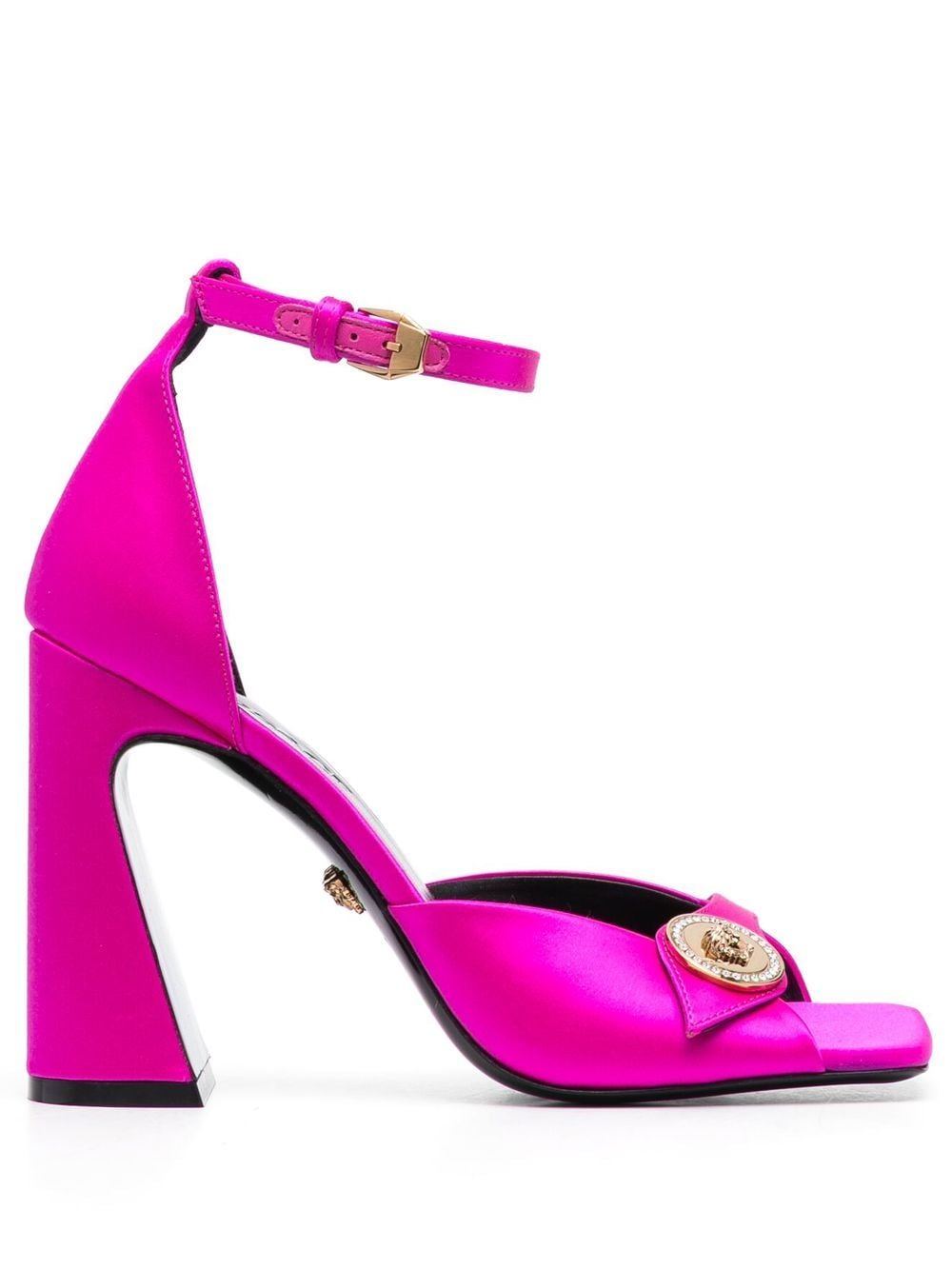 Versace Medusa 110mm satin sandals - Pink von Versace