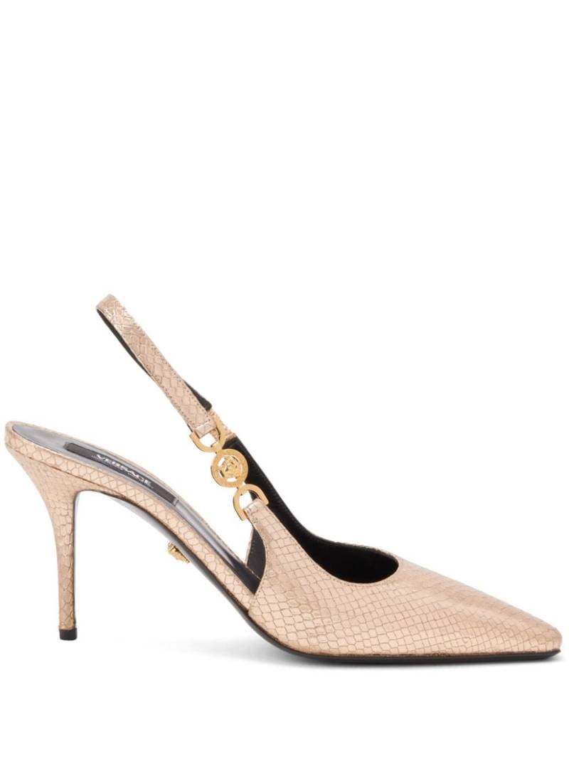 Versace Medusa '95 85mm leather pumps - Pink von Versace