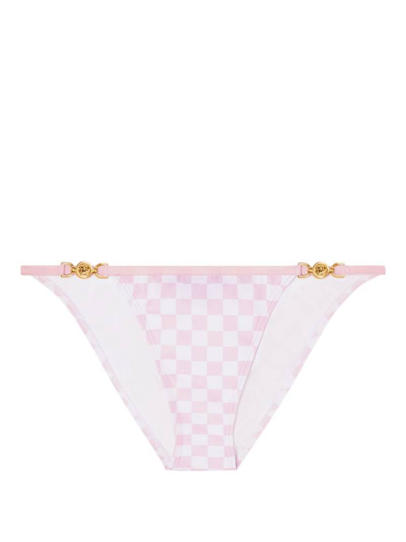 Versace Medusa '95 checked bikini bottoms - Pink von Versace