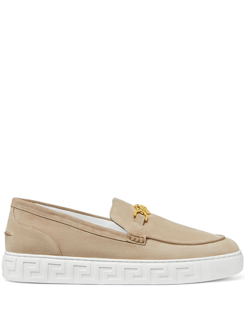 Versace Medusa '95 leather loafers - Neutrals von Versace