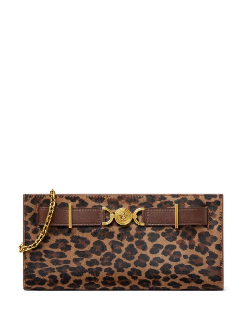 Versace Medusa '95 leopard-print clutch bag - Brown von Versace