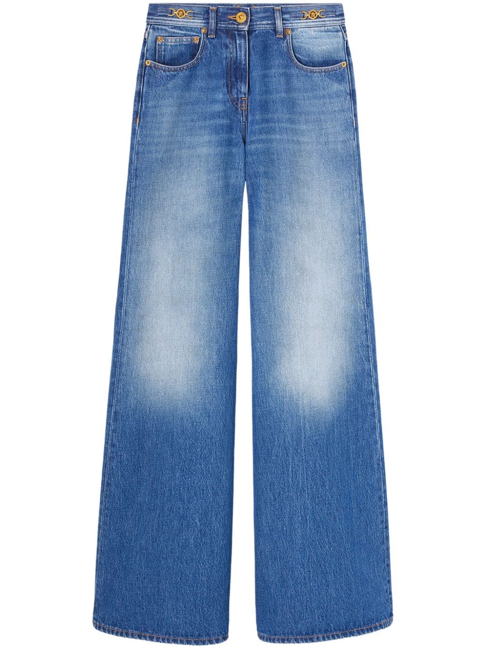 Versace Medusa 95 mid-rise flared jeans - Blue von Versace
