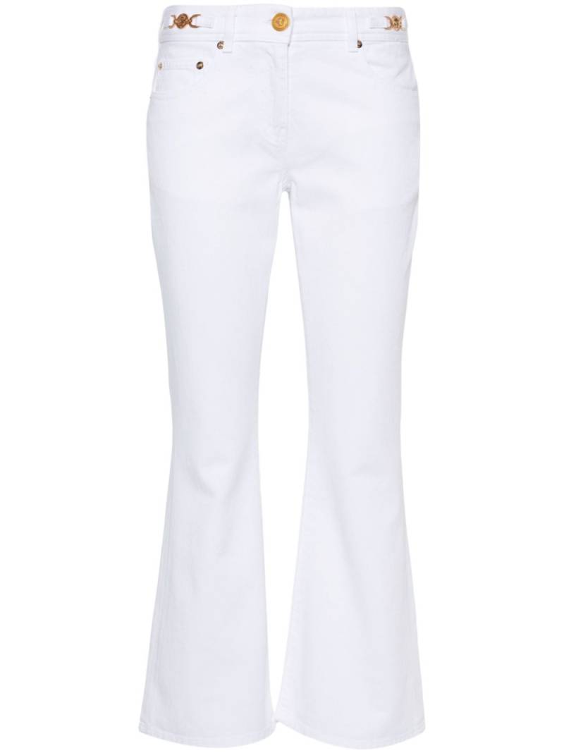 Versace Medusa '95 mid-rise flared jeans - White von Versace