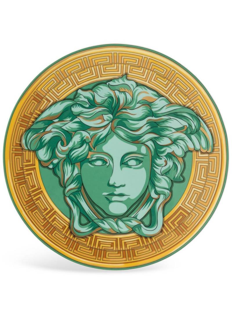 Versace Medusa Amplified service plate (33.1cm) - Green von Versace