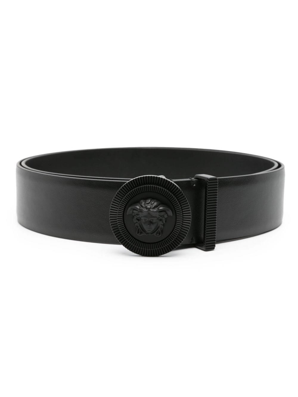 Versace Medusa Biggie tonal leather belt - Black von Versace