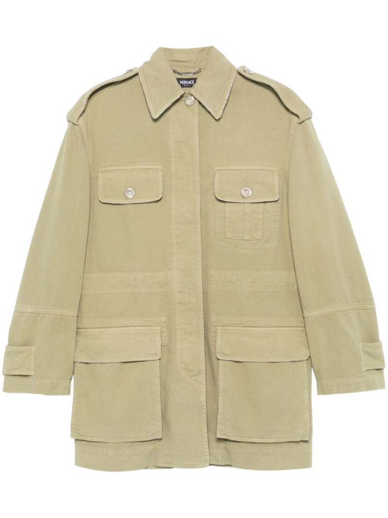 Versace cargo denim jacket - Green von Versace